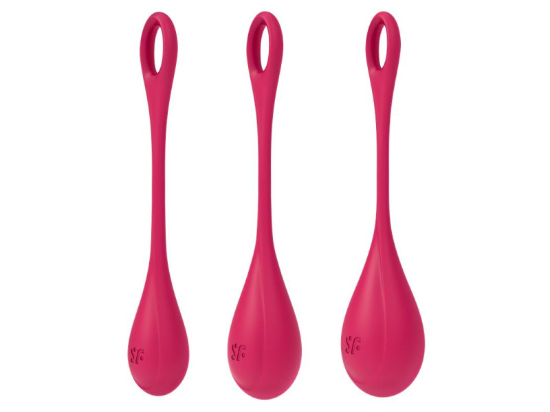 Kit 3 Bolas Suelo Pelvico Yoni Power 1 Rojo