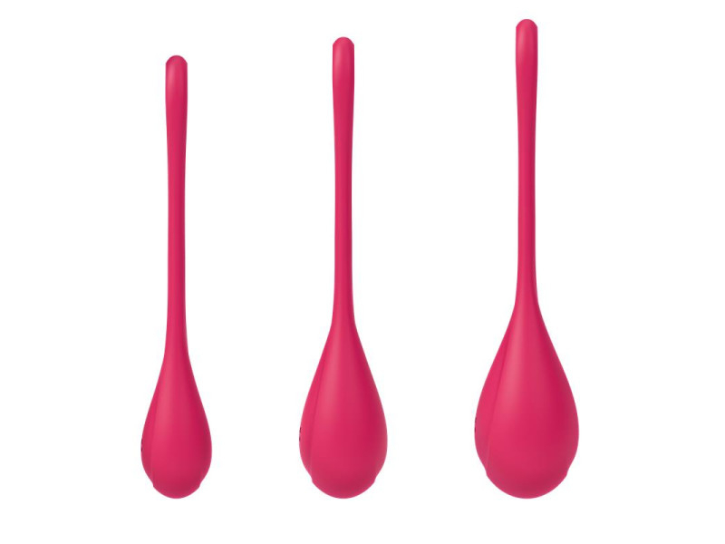 Kit 3 Bolas Suelo Pelvico Yoni Power 1 Rojo