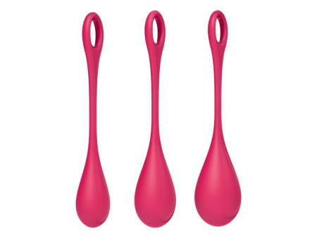 Kit 3 Bolas Suelo Pelvico Yoni Power 1 Rojo