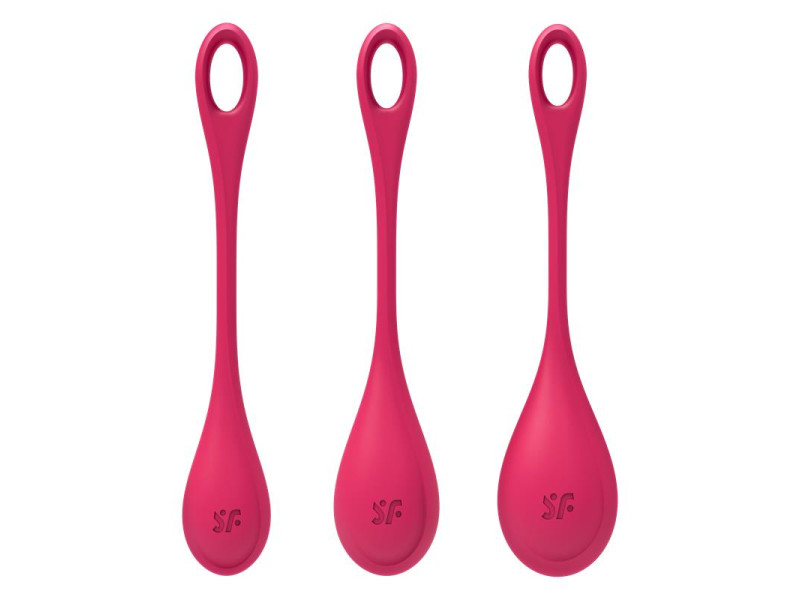 Kit 3 Bolas Suelo Pelvico Yoni Power 1 Rojo