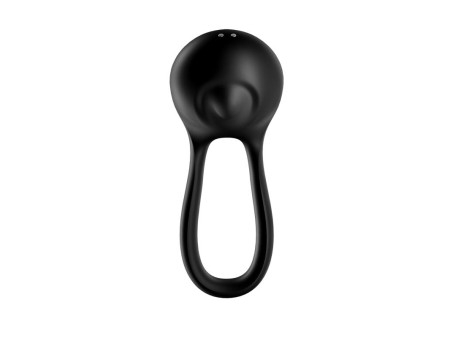Anillo para el Pene Majestic Duo USB Negro