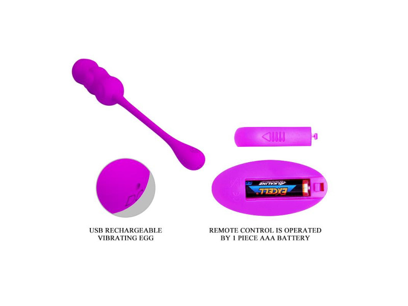 Leshy Huevo Vibrador con Control Remoto USB