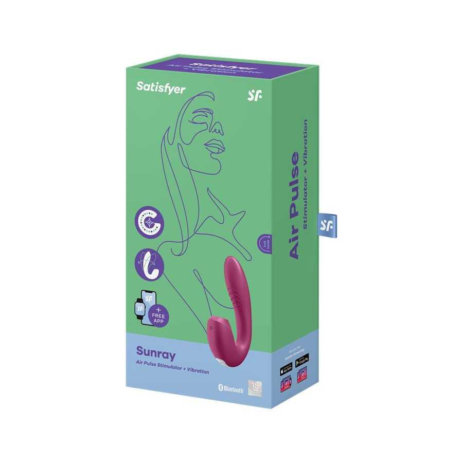 Sunray Berry Succionador y Vibrador 2 en 1 Super Flexible USB