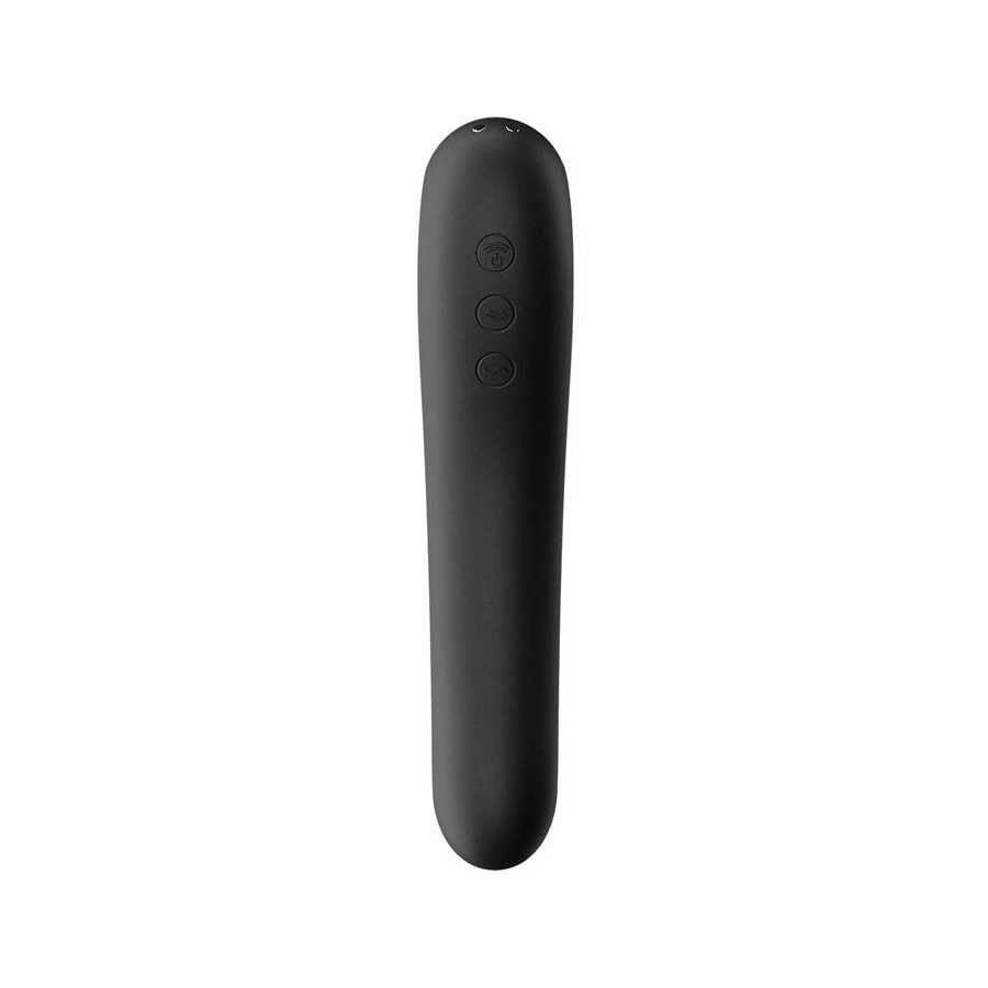 Dual Kiss Succionador y Vibrador 2 en 1 Negro