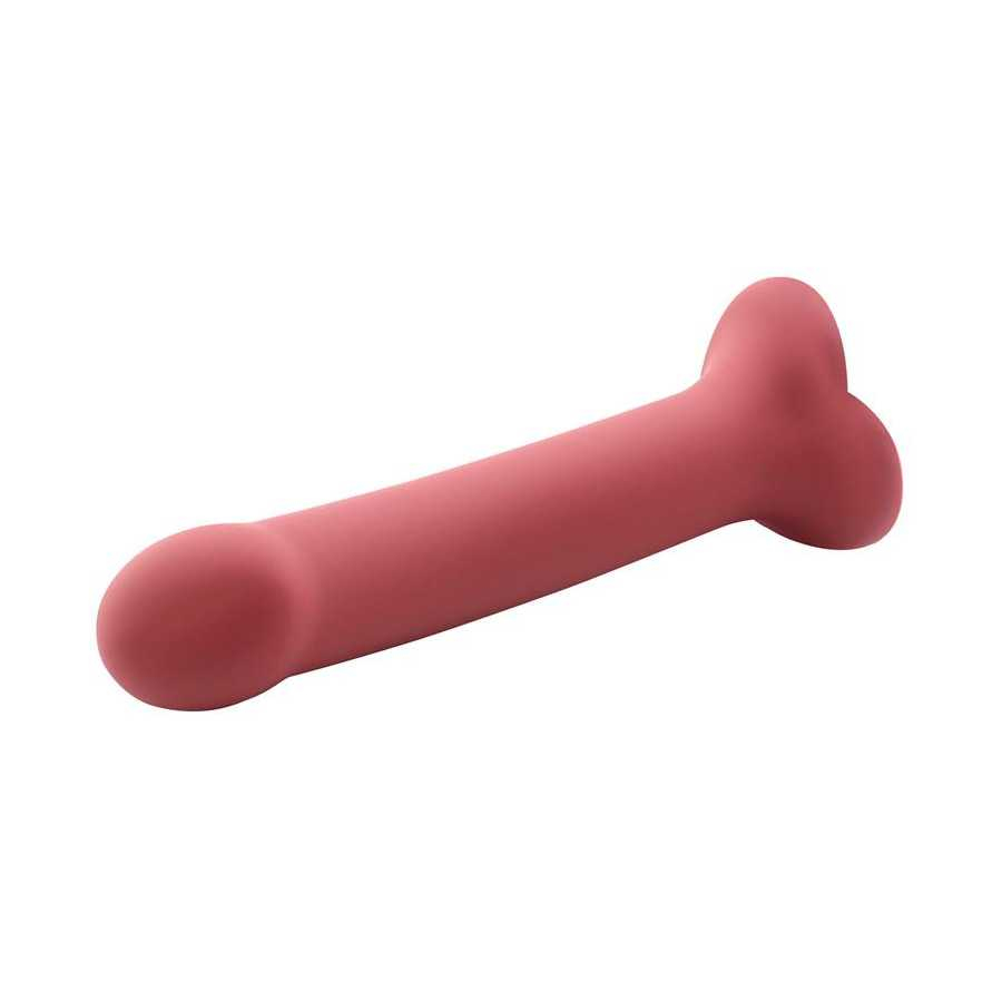 Bouncy Dildo Silicona Liquida Hiper Flexible 75 19 cm Talla L Burgundy