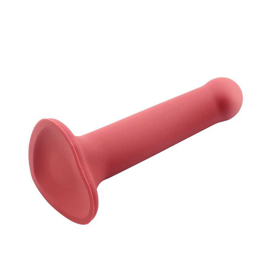 Bouncy Dildo Silicona Liquida Hiper Flexible 75 19 cm Talla L Burgundy