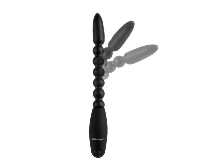 Bolas Anales con Vibracion Flexa Pleaser Negro Bolas Anales con Vibracion Flexa Pleaser Negro