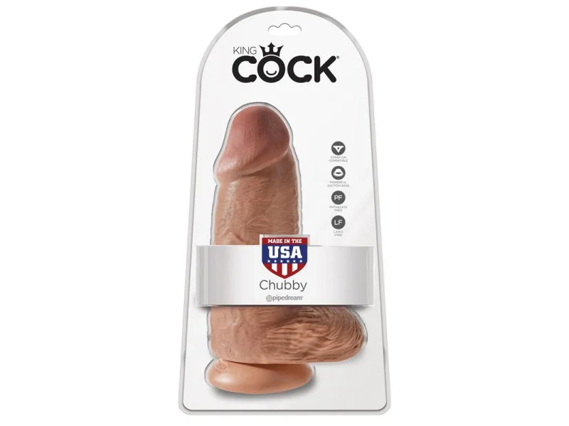 Dildo con Testiculos 9 Chubby Bronceado