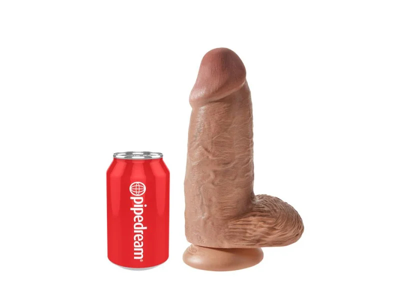 Dildo con Testiculos 9 Chubby Bronceado