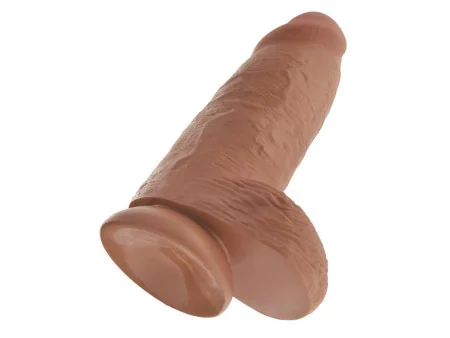 Dildo con Testiculos 9 Chubby Bronceado