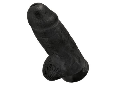 Dildo con Testiculos 9 Chubby Negro Dildo con Testiculos 9 Chubby Negro