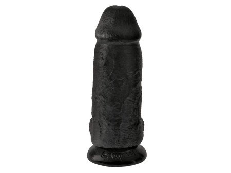 Dildo con Testiculos 9 Chubby Negro Dildo con Testiculos 9 Chubby Negro