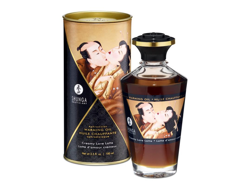 Shunga Aceite de Masaje Efecto Calor Aroma a Creamy Latte Shunga Aceite de Masaje Efecto Calor Aroma a Creamy Latte