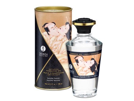 Shunga Aceite de Masaje Efecto Calor Aroma a Vainilla