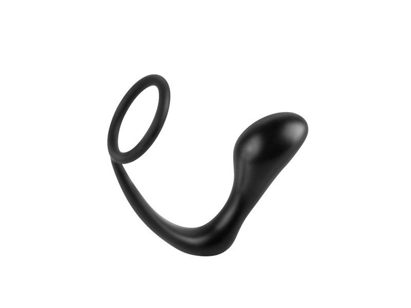 Plug Anal y Anillo Ass Gasm Negro Plug Anal y Anillo Ass Gasm Negro