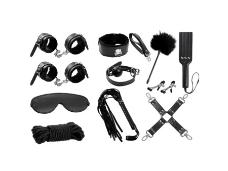 Set Bondage 11 Piezas Negro