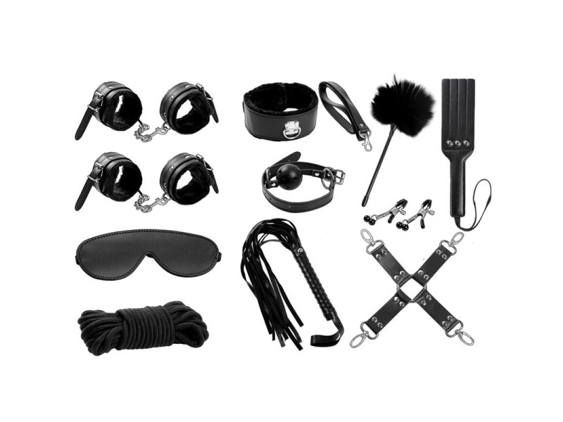Set Bondage 11 Piezas Negro