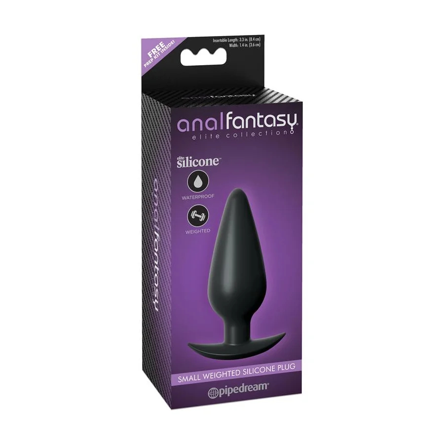 Plug Anal con Peso Interno Pequeno Color Negro