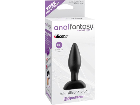 Plug Anal Mini Silicona Color Negro