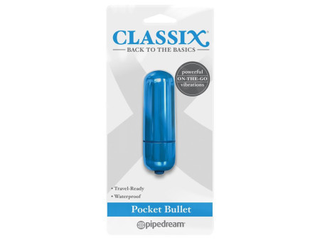 Classix Bala Vibradora de Bolsillo Azul Classix Bala Vibradora de Bolsillo Azul