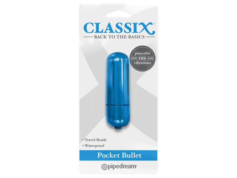 Classix Bala Vibradora de Bolsillo Azul
