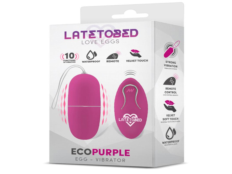 Ecopurple Huevo Vibrador con Control Remoto