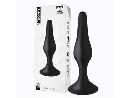 Trophy Plug Anal 15 cm Silicona Negro