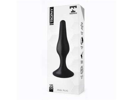 Trophy Plug Anal 15 cm Silicona Negro