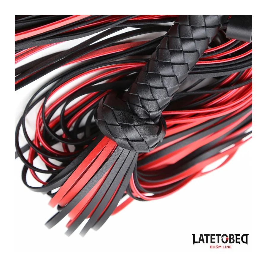 Flogger 65cm Negro y Rojo