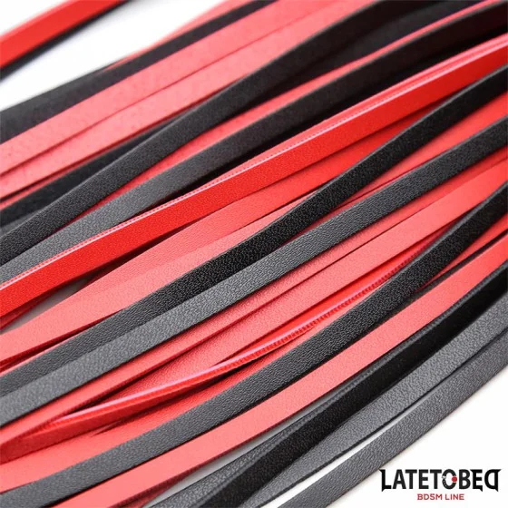 Flogger 65cm Negro y Rojo