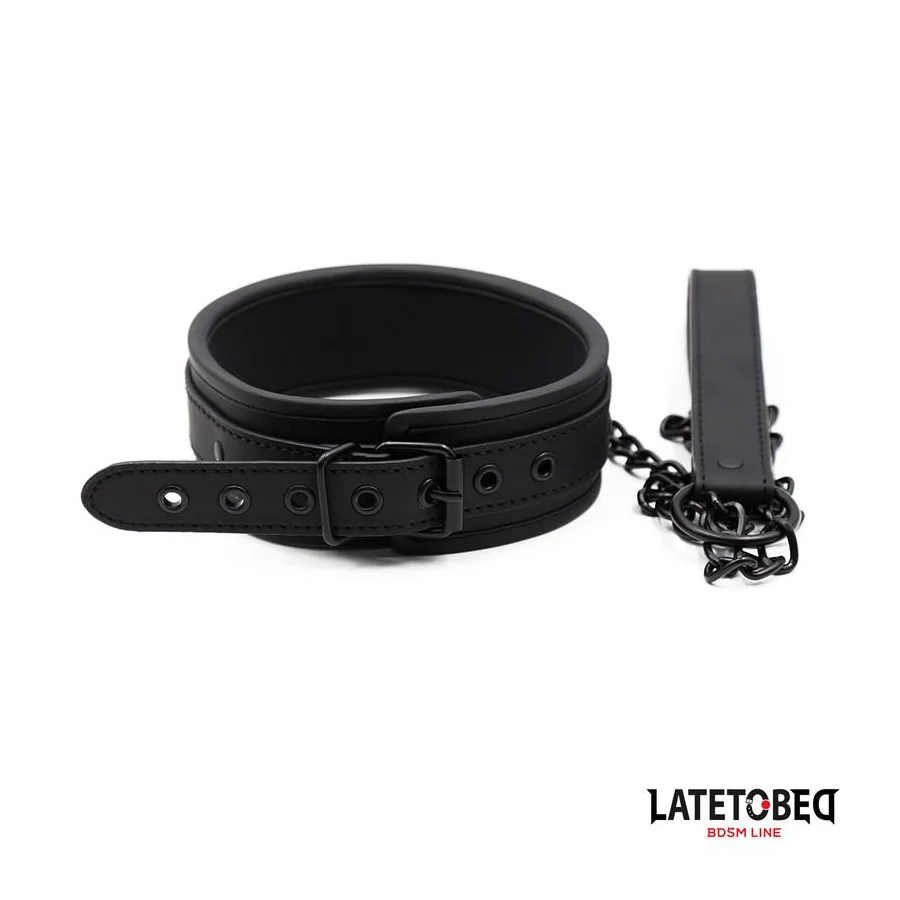 Set Collar y Correa Neopreno Negro