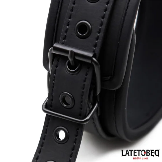 Set Collar y Correa Neopreno Negro
