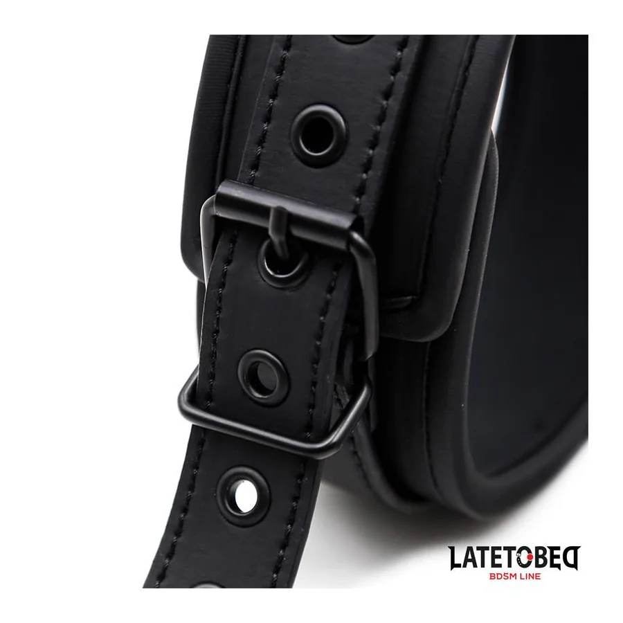 Set Collar y Correa Neopreno Negro