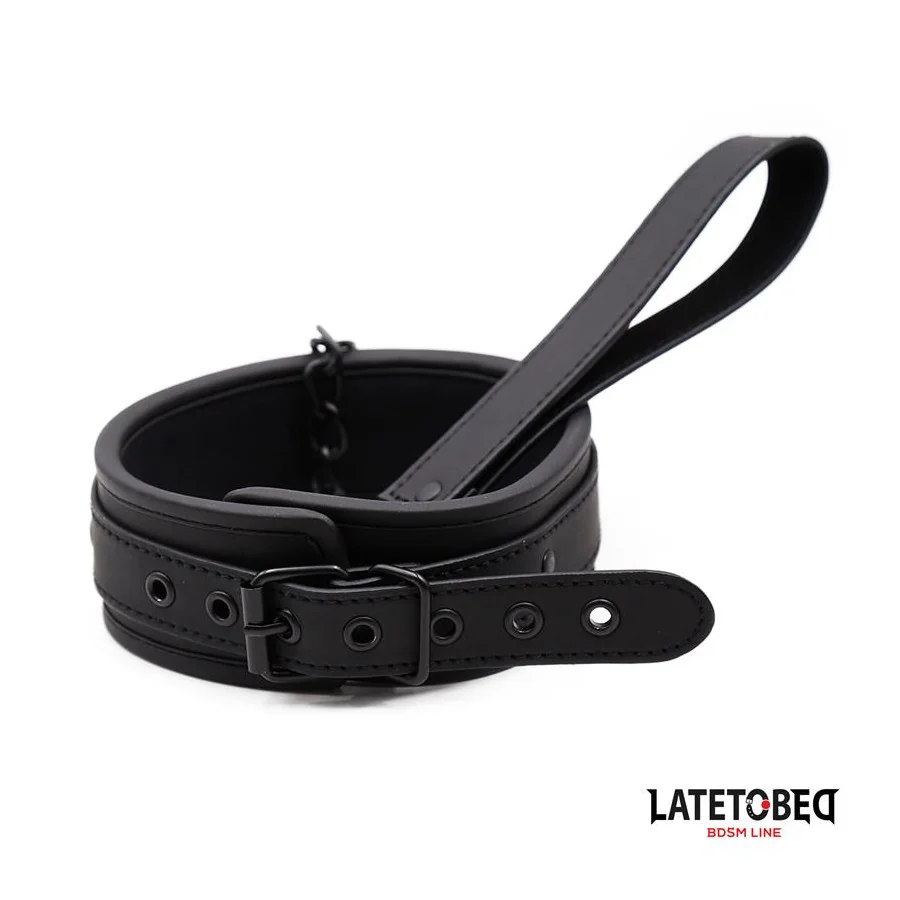 Set Collar y Correa Neopreno Negro