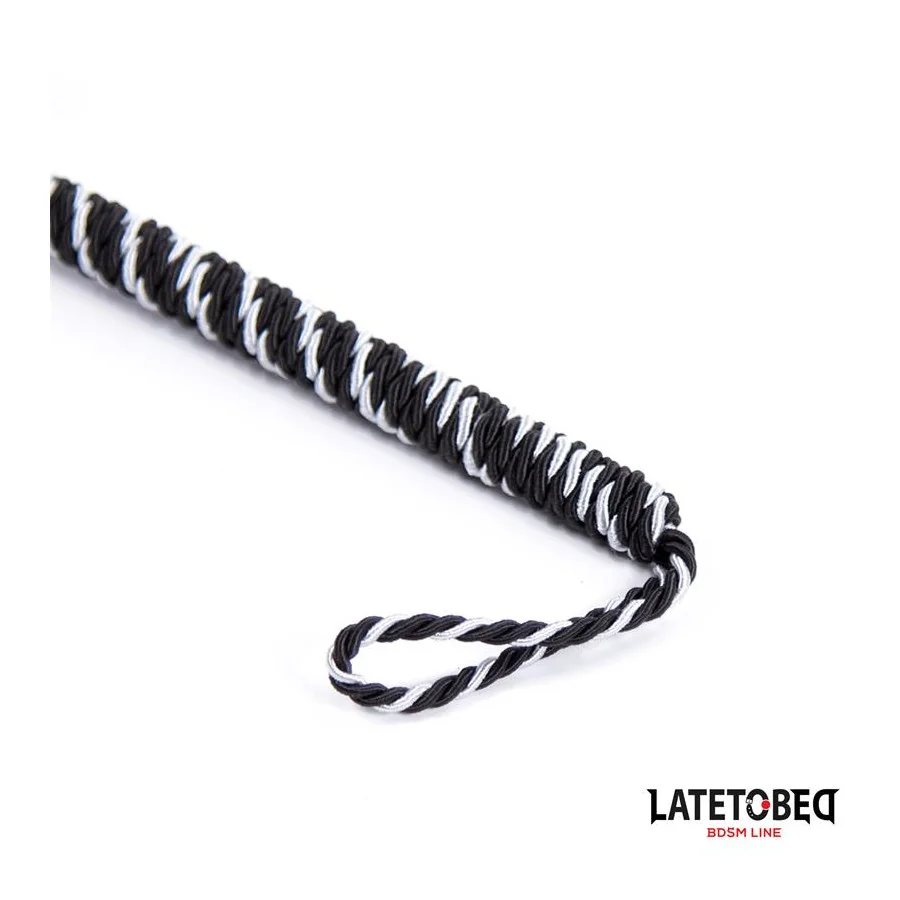 Plumero con Lazo Gris y Negro 25cm