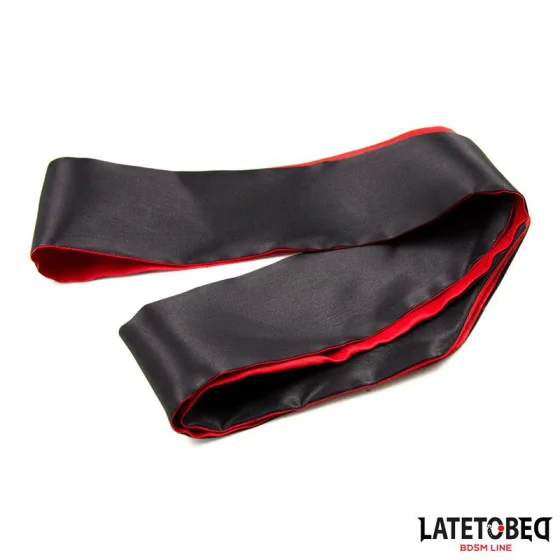 Antifaz de Saten Rojo y Negro