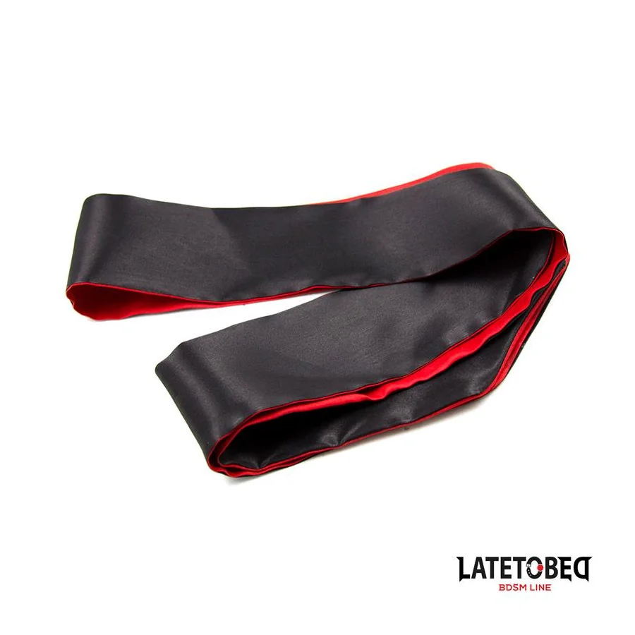 Antifaz de Saten Rojo y Negro