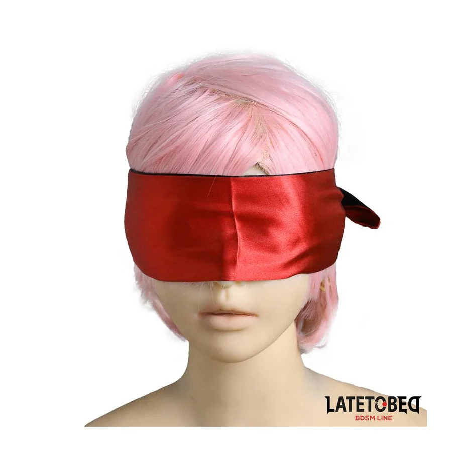 Antifaz de Saten Rojo y Negro