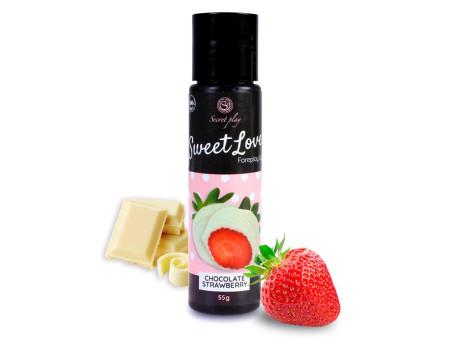 Sweet Love Lubricante Fresa Chocolate Blanco 60 ml