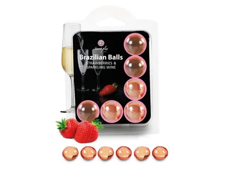 Brazilian Balls Set 6 Fresas con Cava Brazilian Balls Set 6 Fresas con Cava