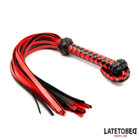 Flogger Rojo y Negro 50cm
