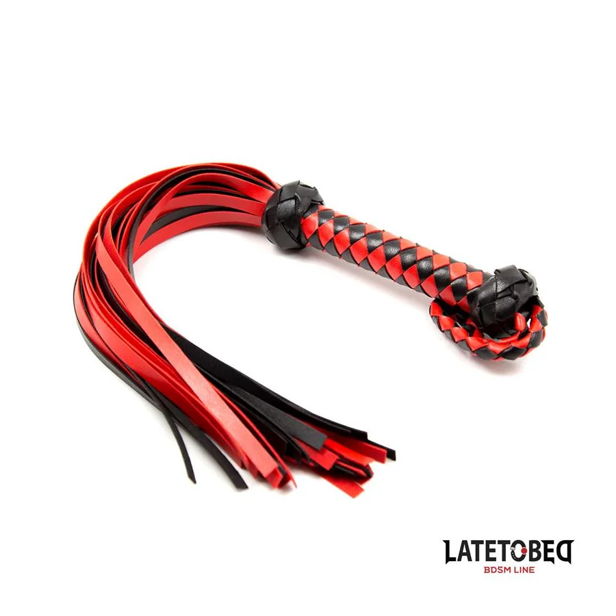 Flogger Rojo y Negro 50cm
