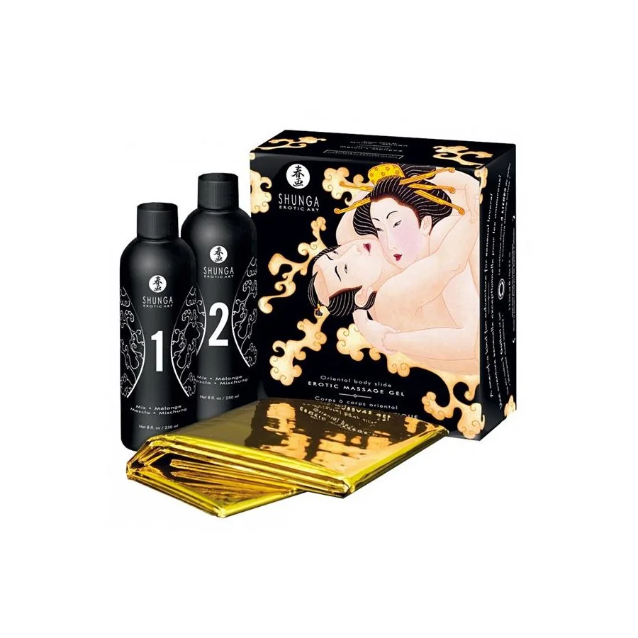 Shunga Kit de Gel de Masaje Aroma a Vino Espumoso