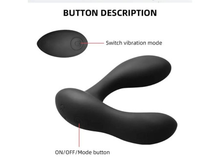 Brett Masajeador Prostatico Control Remoto USB Silicona Liquida