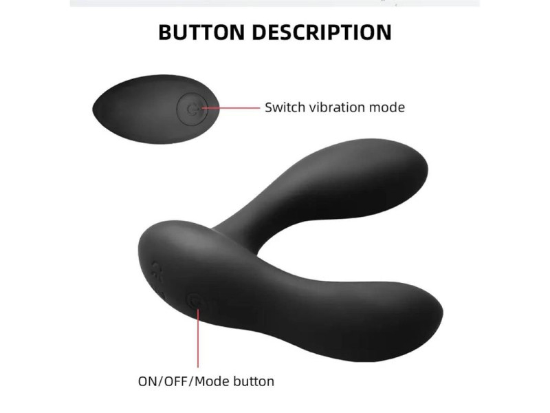 Brett Masajeador Prostatico Control Remoto USB Silicona Liquida