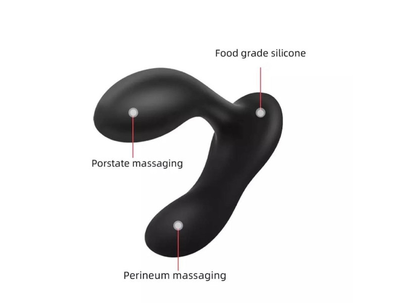 Brett Masajeador Prostatico Control Remoto USB Silicona Liquida