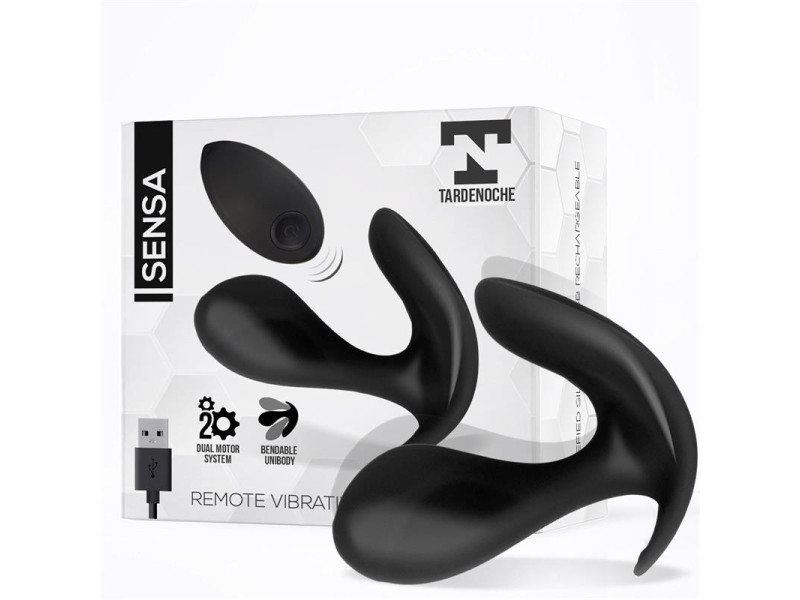 Sensa Estimulador Control Remoto USB SIlicona Liquida Negro Sensa Estimulador Control Remoto USB SIlicona Liquida Negro