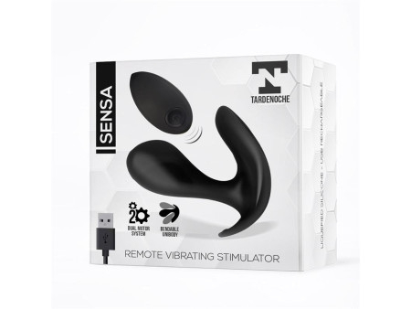 Sensa Estimulador Control Remoto USB SIlicona Liquida Negro