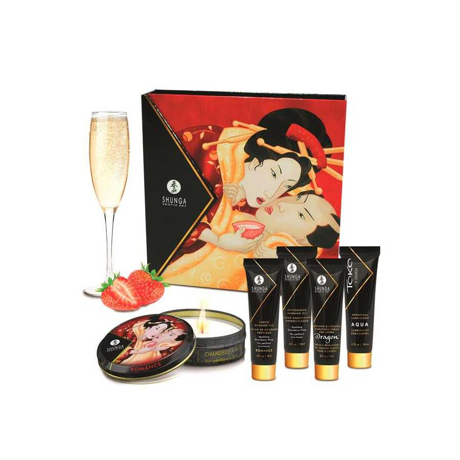 Shunga Kit Secretos de una Geisha Vino Espumoso