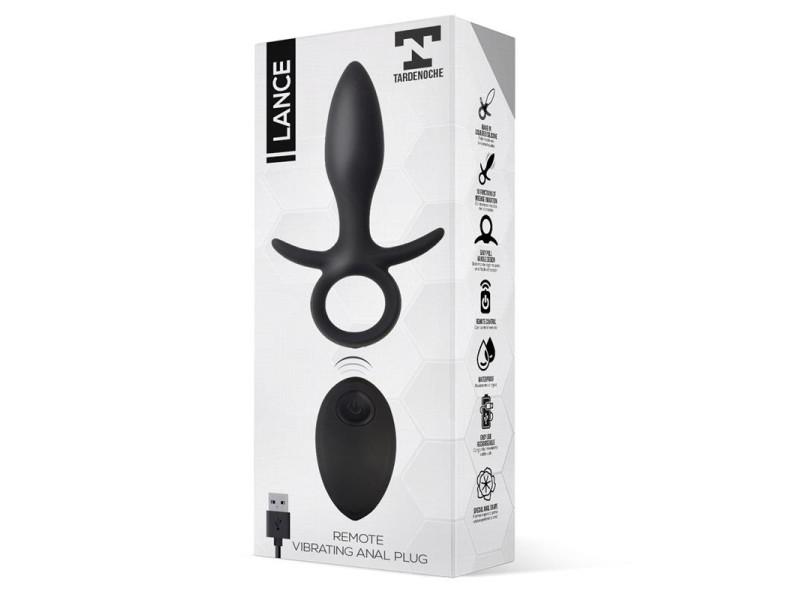 Lance Plug Anal Control Remoto Silicona Liquida USB